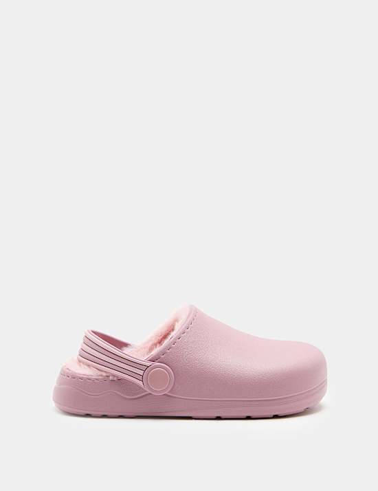 Kids' Fur Lined Clogs (4 Small-7 Large)