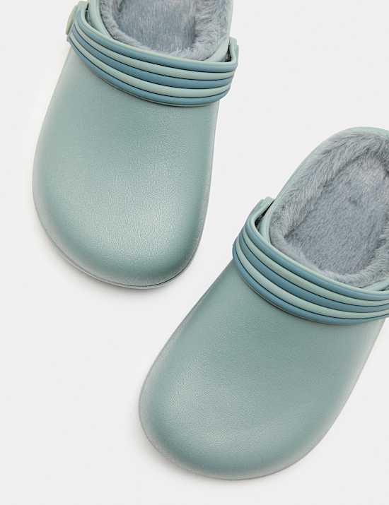 Kids' Fur Lined Clogs (4 Small-7 Large)