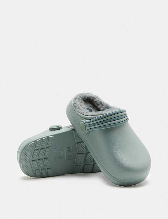 Kids' Fur Lined Clogs (4 Small-7 Large)