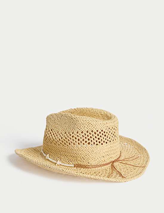 Kids' Western Straw Sun Hat (3-13 Yrs)