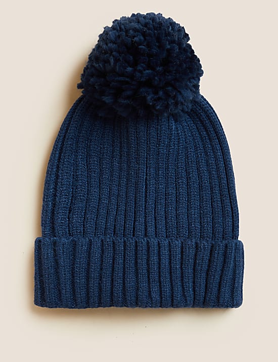 Kids' Knitted Pom Hat (1-13 Yrs)