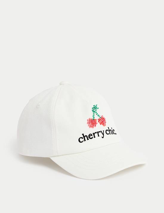 Kids' Pure Cotton Slogan Baseball Cap (3-13 Yrs)