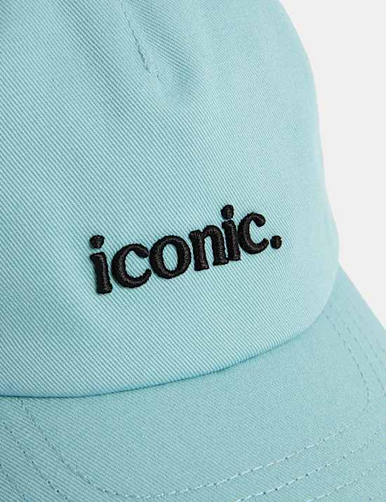 Kids' Pure Cotton Slogan Baseball Cap (3-13 Yrs)