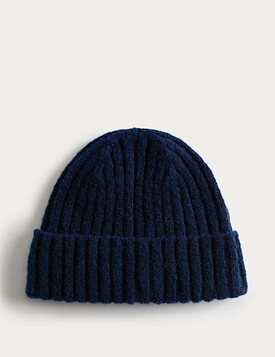 Kids' Knitted Ribbed Beanie Hat (0-13 Yrs)