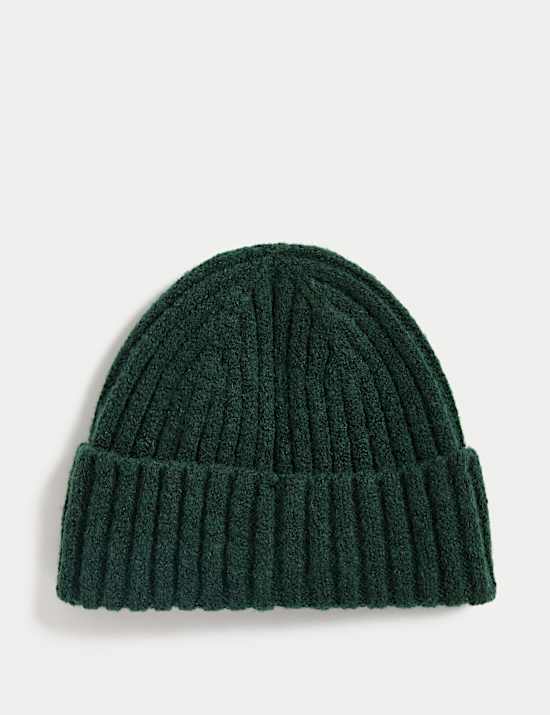 Bonnet enfants en maille côtelée (jusqu’au 13 ans)