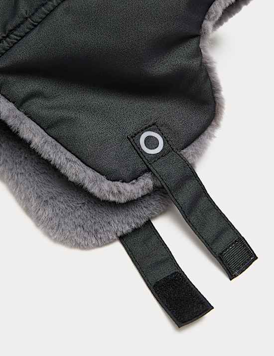 Gorro de invierno infantil de cazador de esquí de piel sintética (3-13 años)