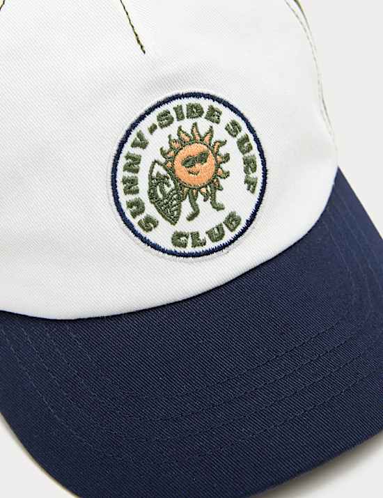 Gorra infantil con insignia de bloques de color (3-13 a&ntilde;os)