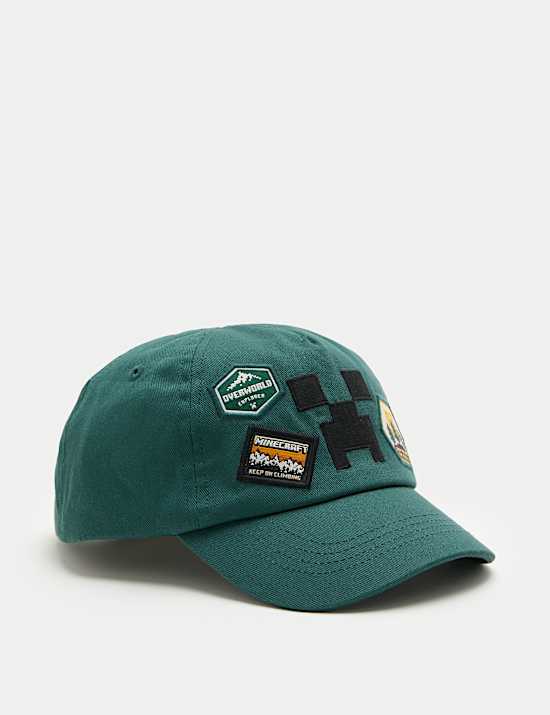Kids Pure Cotton Minecraft&trade; Cap (3-13 Yrs)