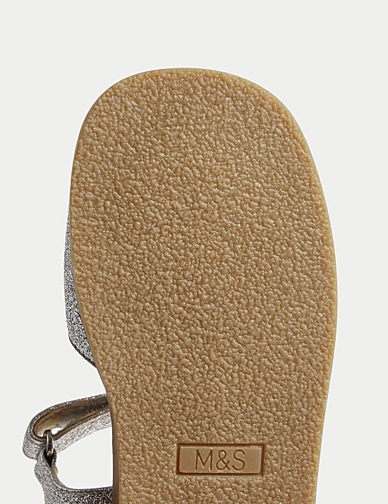 Sandales &agrave; effet m&eacute;tallis&eacute; (du 20 au 35)