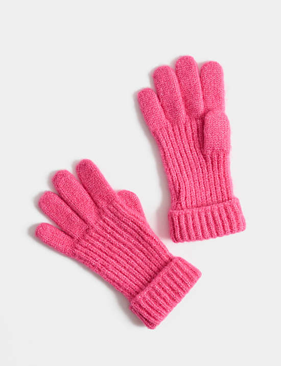 Kids Ribbed Gloves