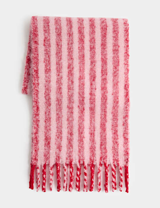 Chunky Striped Fashion Scarf (6-13 Yrs)