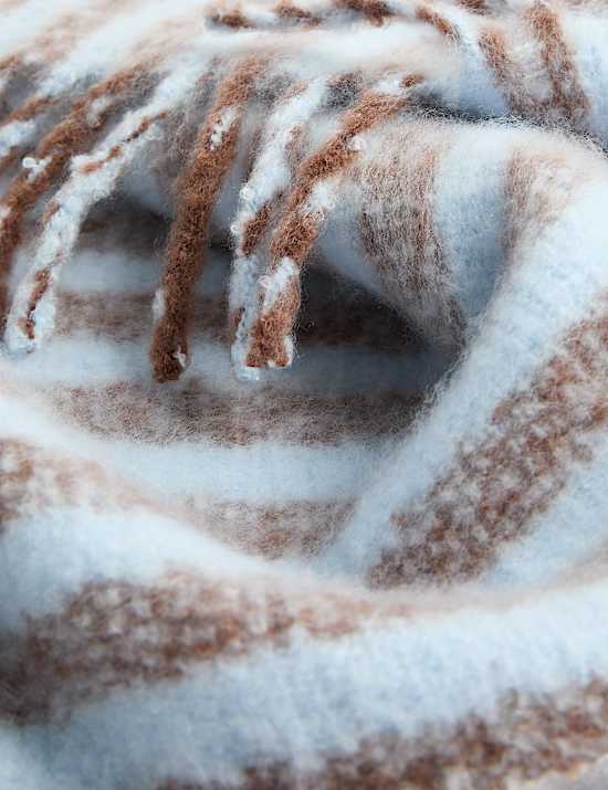 Chunky Striped Fashion Scarf (6-13 Yrs)