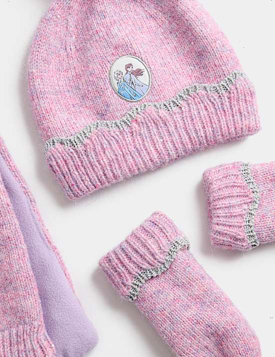 3pk Disney Frozen&trade; Sparkly Hat Scarf & Glove Set