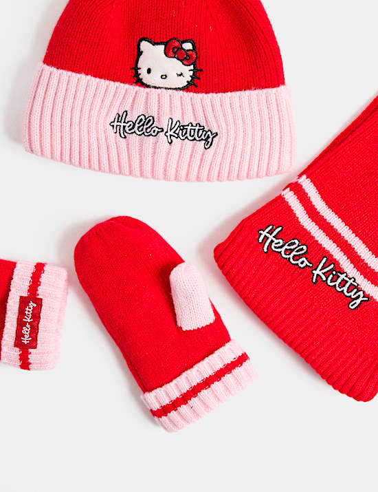 3 Pack Hello Kitty&trade; Hat, Scarf & Glove Set