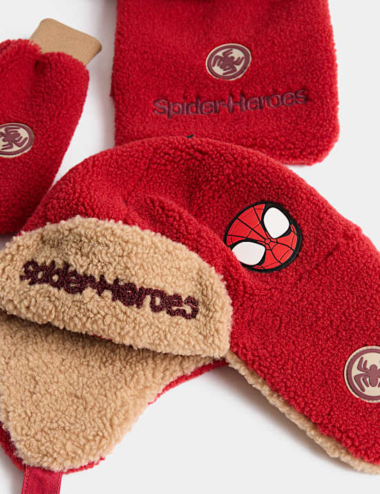 Kids 3 Piece Spider-Man&trade; Hat, Scarf and Glove Set (3-10 Years)