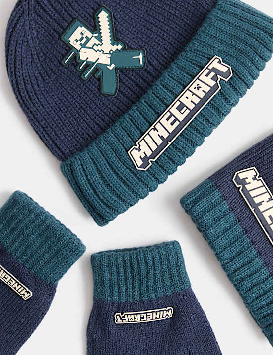 3pk Minecraft&trade; Hat, Scarf & Glove Set