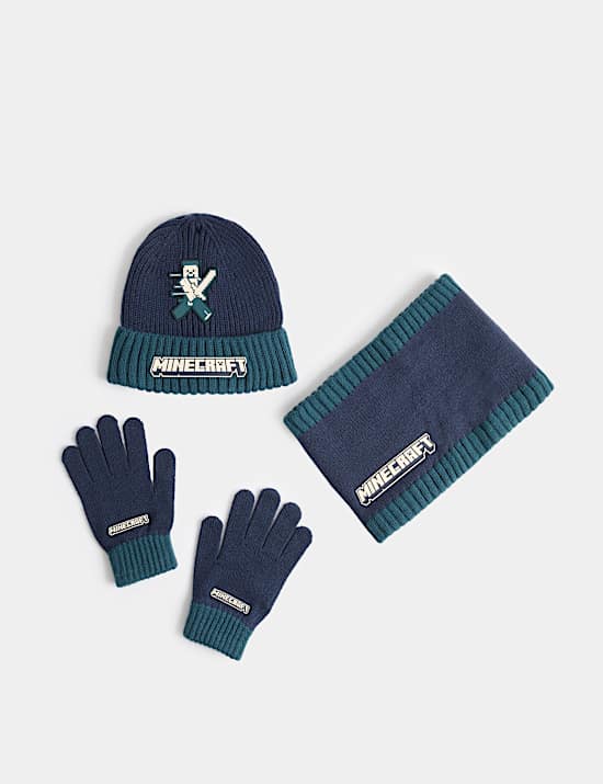 3pk Minecraft&trade; Hat, Scarf & Glove Set