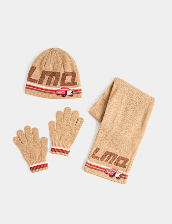 3pk Cars&trade; Hat, Scarf & Glove Set