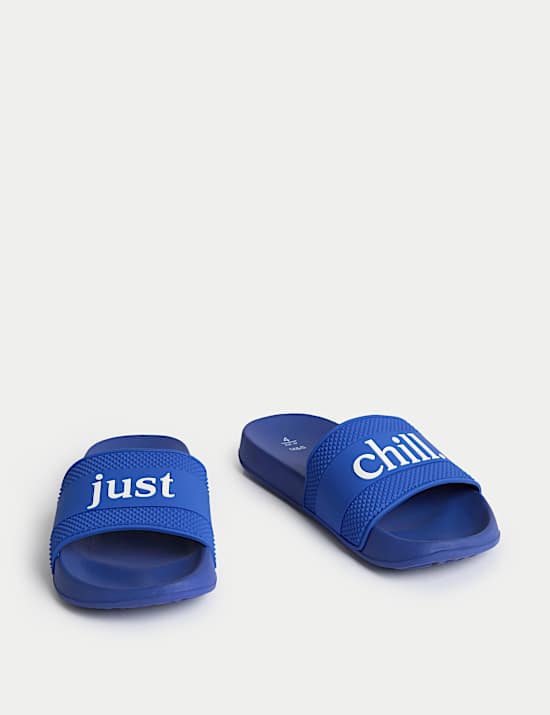 Kids' Textured Sliders (1 Large - 7 Large)