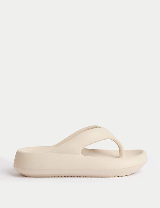 Kids' Plain Chunky Flip Flops (1 Large - 6 Large)