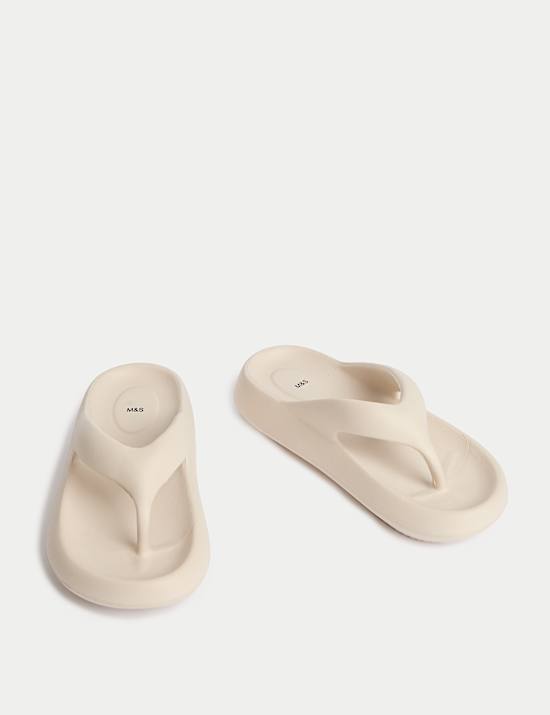 Kids' Plain Chunky Flip Flops (1 Large - 6 Large)