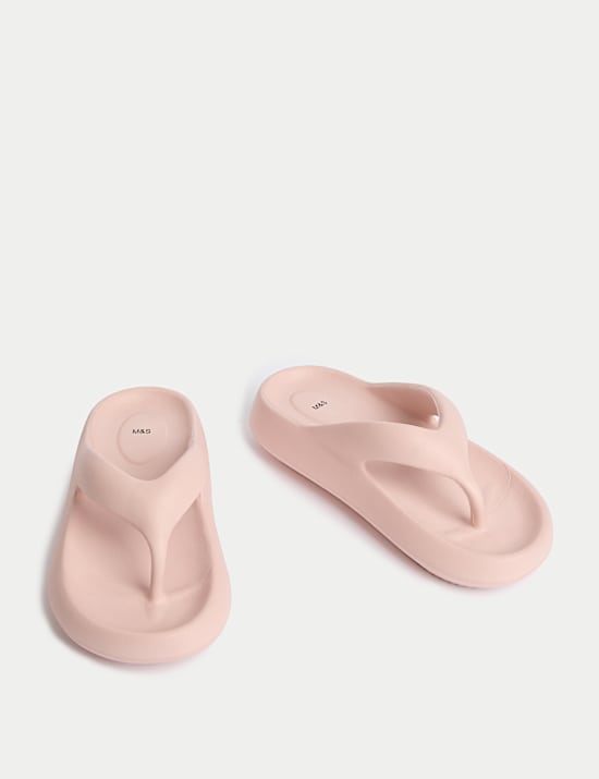 Kids' Plain Chunky Flip Flops (1 Large - 6 Large)