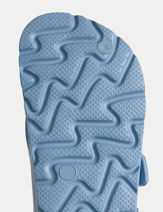 Sandales enfants unies avec assise plantaire et boucle (du 20,5 au 34,5)