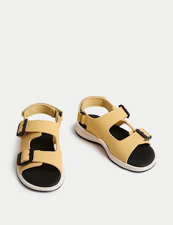 Kids' Double Buckle Sporty Sandals (4 Small - 2 Large)