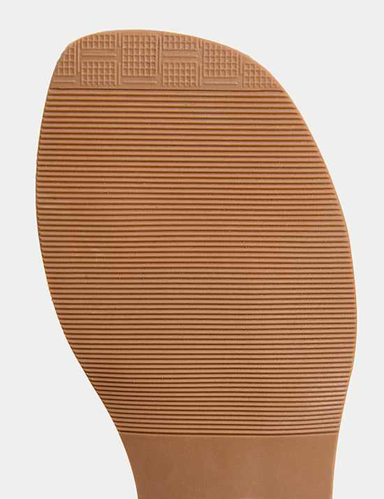 Kids' Leather Slogan Beaded Sandals