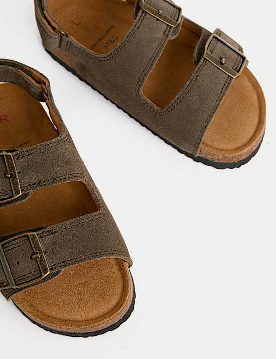 Kids' Leather Footbed Sandals (4 Small - 2 Large)
