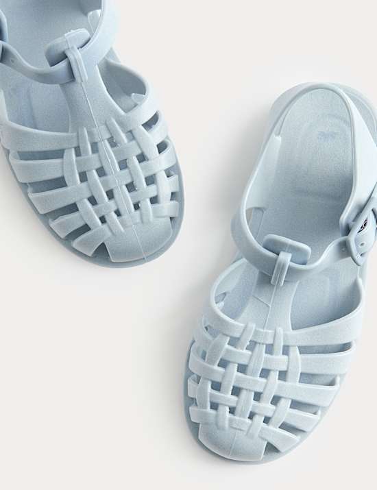 Kids' Plain Matte Jelly Sandals (4 Small - 2 Large)