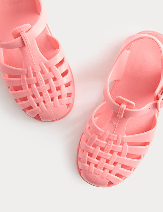 Kids' Plain Matte Jelly Sandals (4 Small - 2 Large)