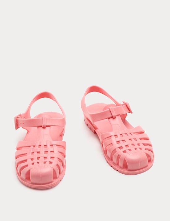 Kids' Plain Matte Jelly Sandals (4 Small - 2 Large)