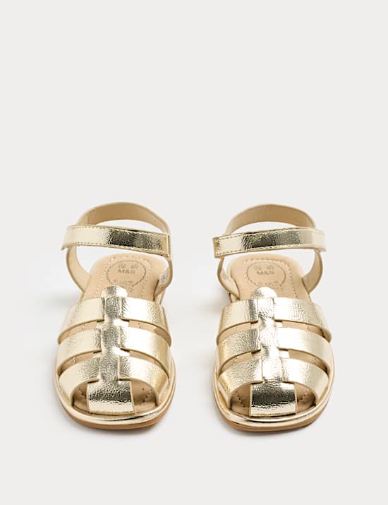 Kids' Metallic Fisherman Sandals (4 Small - 6 Large)