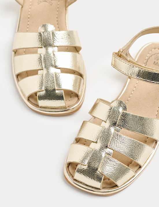 Kids' Metallic Fisherman Sandals (4 Small - 6 Large)