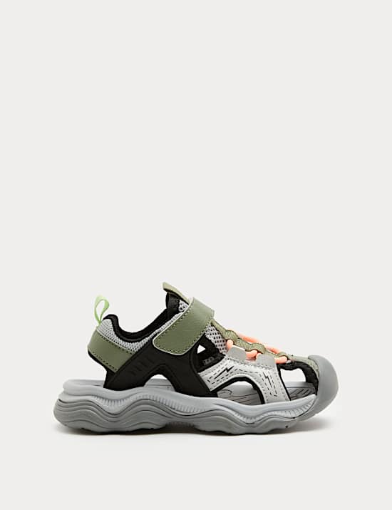 Kids Sporty Colour Block Trekkers (4 Small - 2 Large)