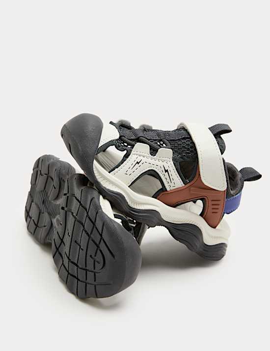 Kids Sporty Colour Block Trekkers (4 Small - 2 Large)