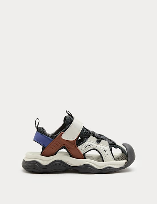 Kids Sporty Colour Block Trekkers (4 Small - 2 Large)