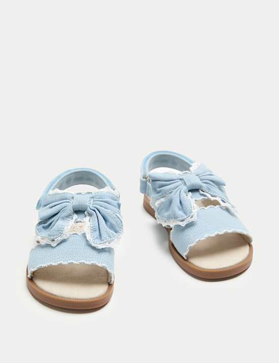 Kids'Double Strap Bow Sandals (4 Small-2 Large)