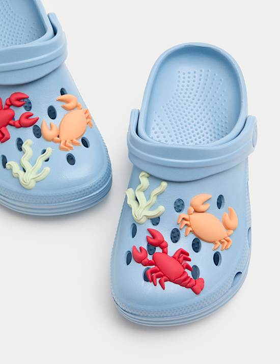 Kids' Sea Patterned Clogs (4 Small-2 Large)