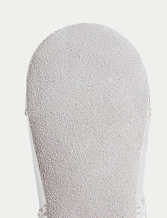 Baby Leather Metallic T-Bar Pram Shoes (0-18 Mths)