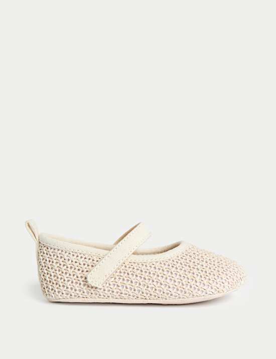Kids' Crochet Ballet Pram Shoes (0-18 Mths)