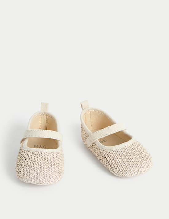 Kids' Knitted Ballet Pram Shoes (0-18 Mths)