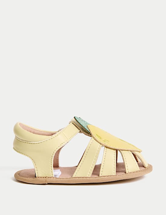 Lemon Riptape Pram Shoes (0-18 Mths)