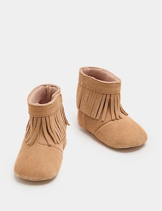 Baby Tassel Western Pram Boots (0-18 Months)