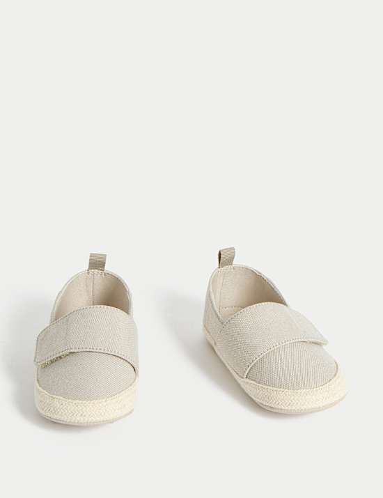 Baby Espadrille Pram Shoes (0-18 Mths)