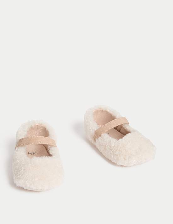 Ballerines b&eacute;b&eacute;s imitation fourrure (jusqu&rsquo;au 18 mois)