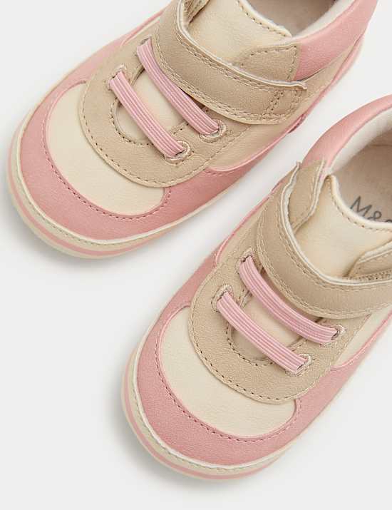 Baby Riptape High Top Trainer Pram Shoes (0-18 Mths)