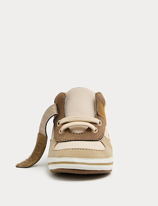 Sepatu Trainer Bayi Atasan Tinggi dengan Pita Rekat untuk Bayi (0-18 Bln)