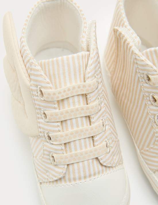 Baby Novelty Wing High Top Trainer Pram Shoes (0-18 Months)